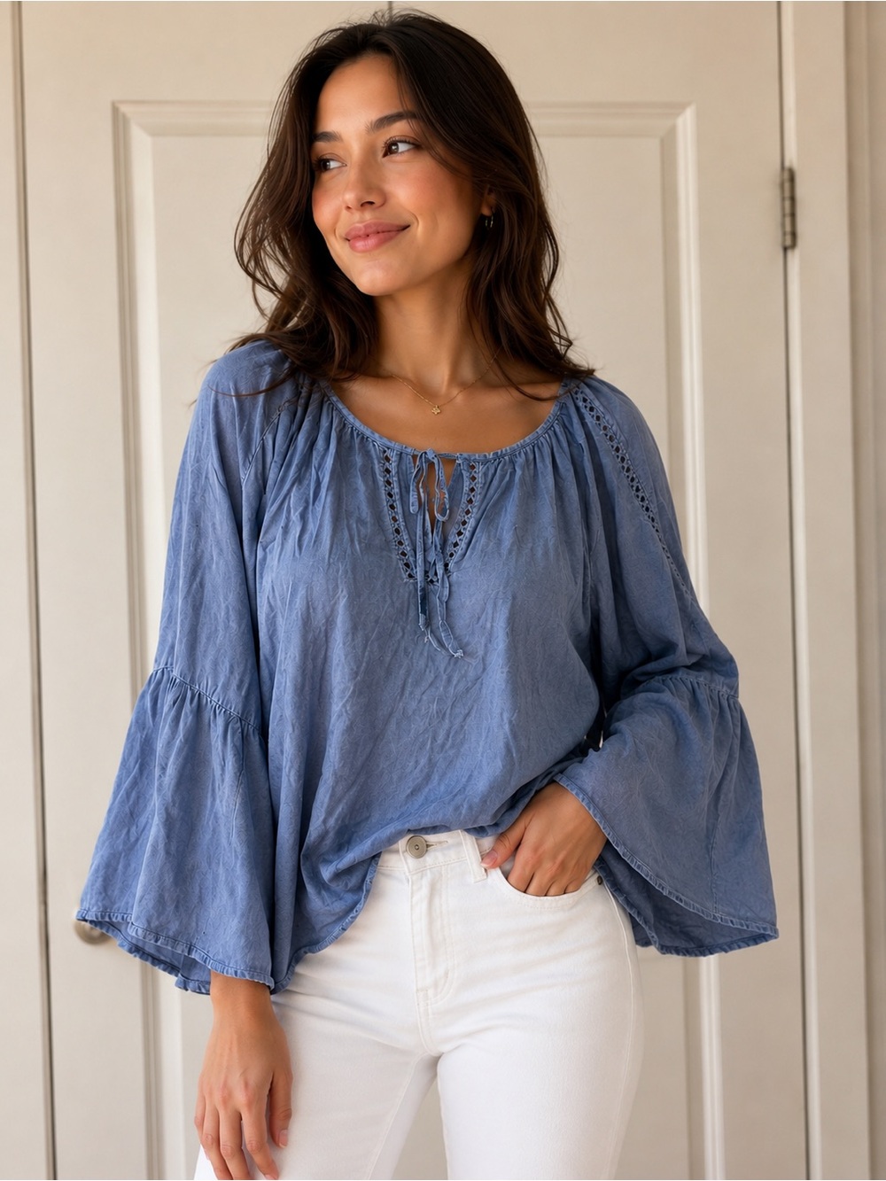 Boho Peasant Top